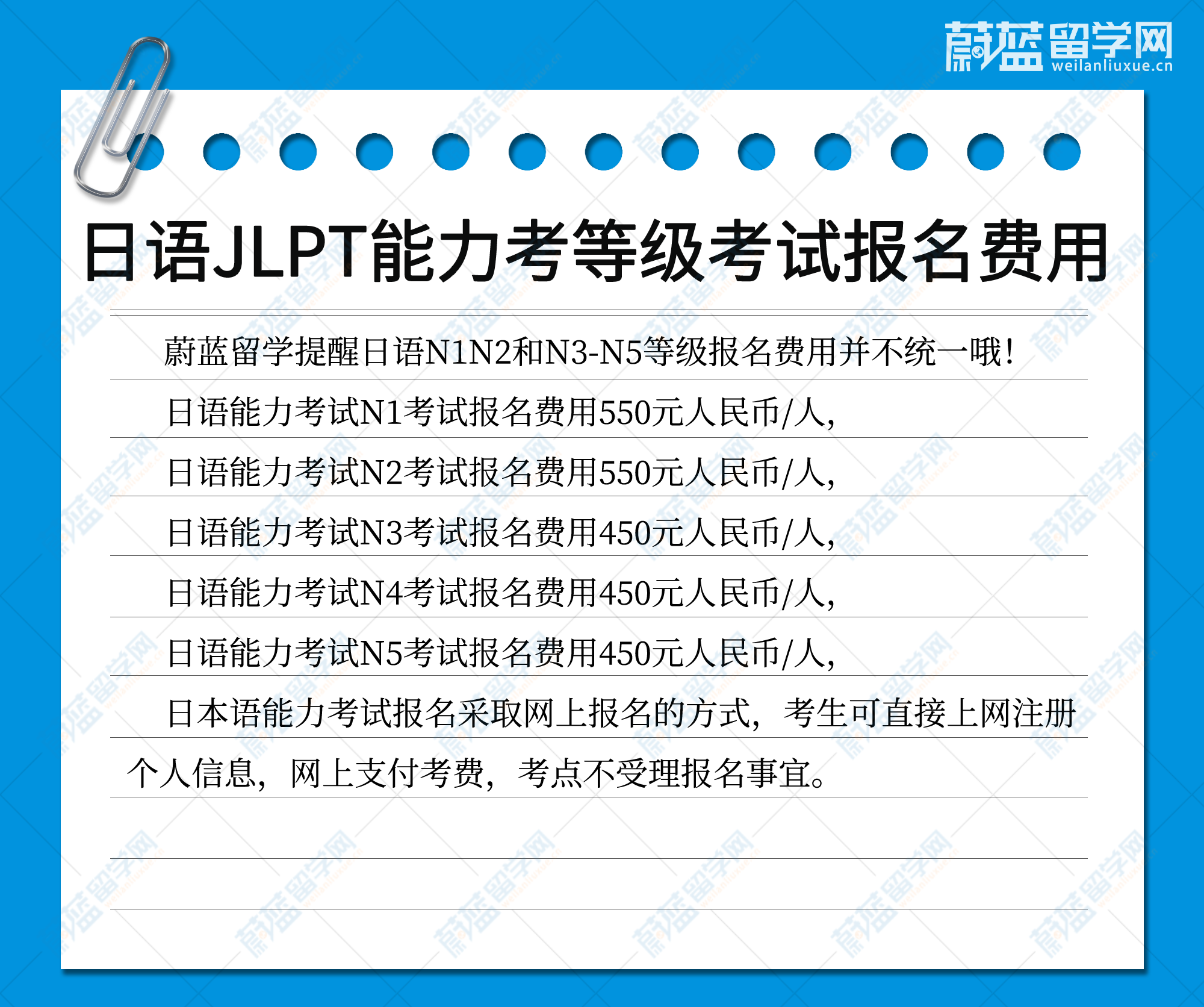 日语JLPT能力考等级考试报名费用.png
