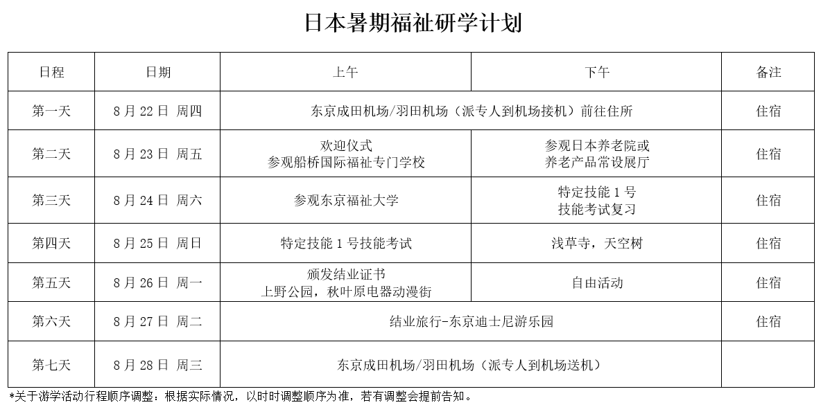 暑期日本研学项目