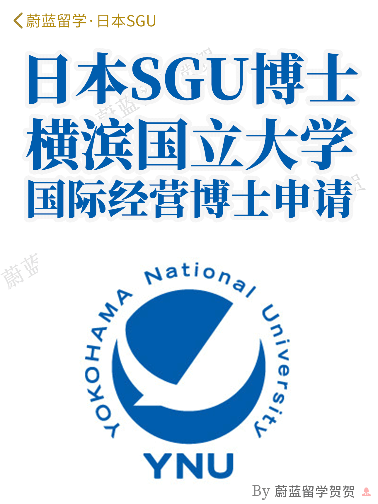 日本sgu博士项目：横滨国立大学sgu国际经营博士申请条件学费